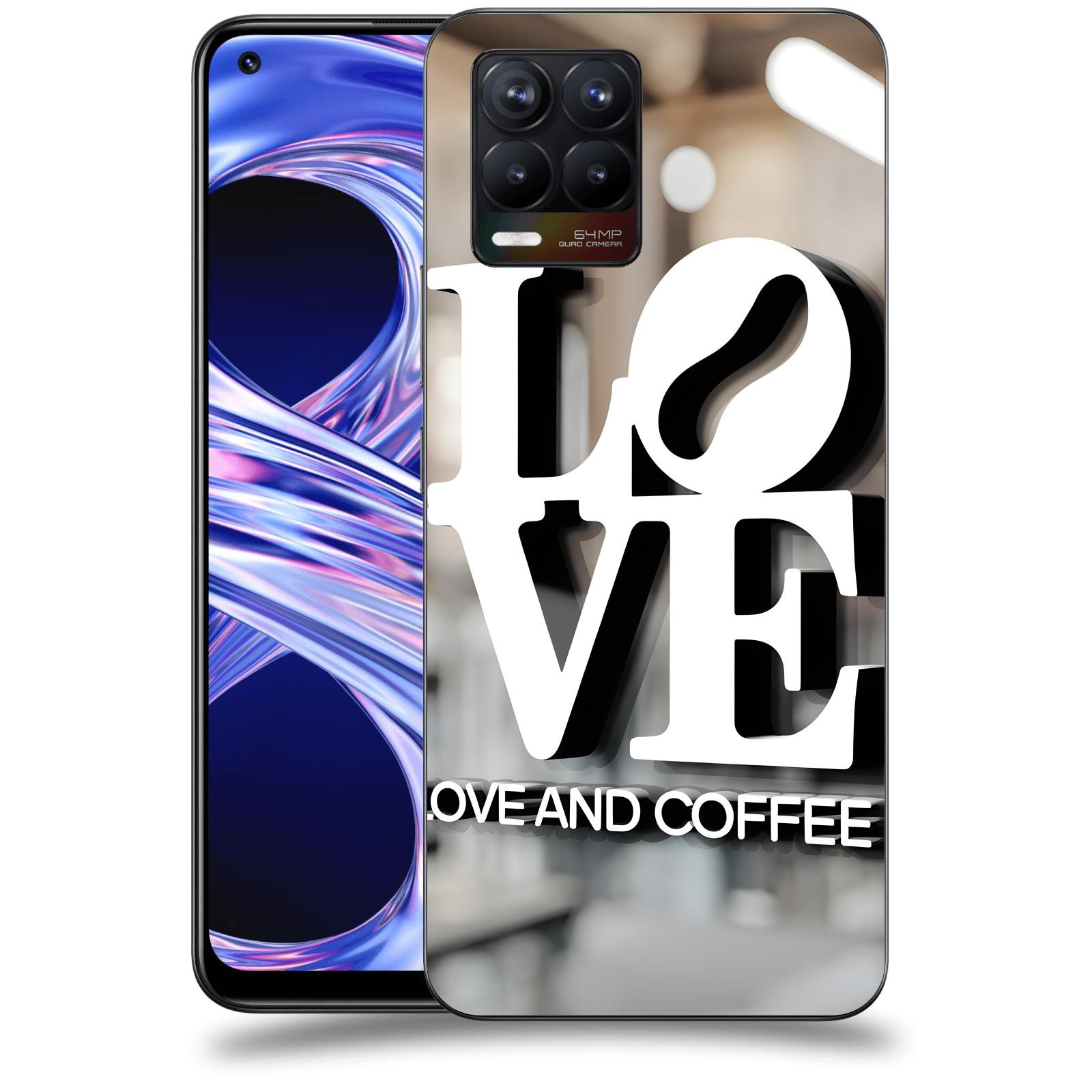 ACOVER Kryt na mobil Realme 8 - Love  & Coffee