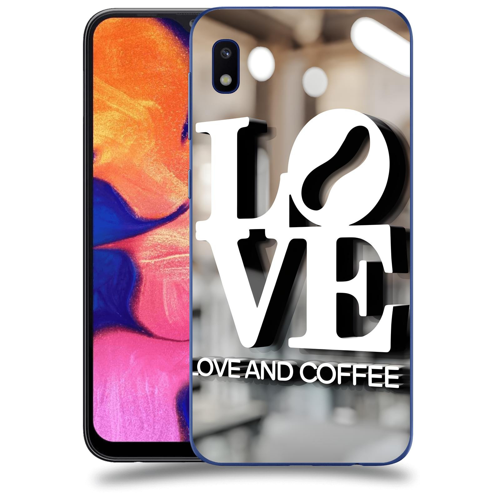 ACOVER Kryt na mobil Samsung Galaxy A10 A105F - Love  & Coffee