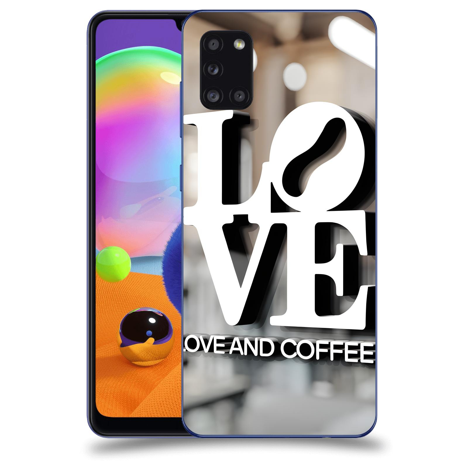 ACOVER Kryt na mobil Samsung Galaxy A31 A315F - Love  & Coffee