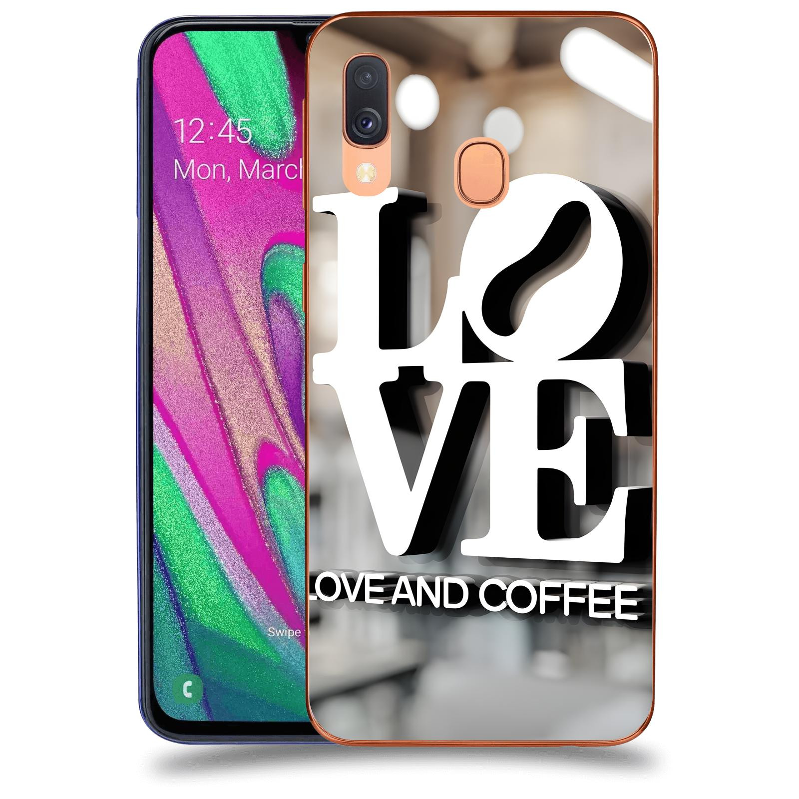 ACOVER Kryt na mobil Samsung Galaxy A40 A405F - Love  & Coffee