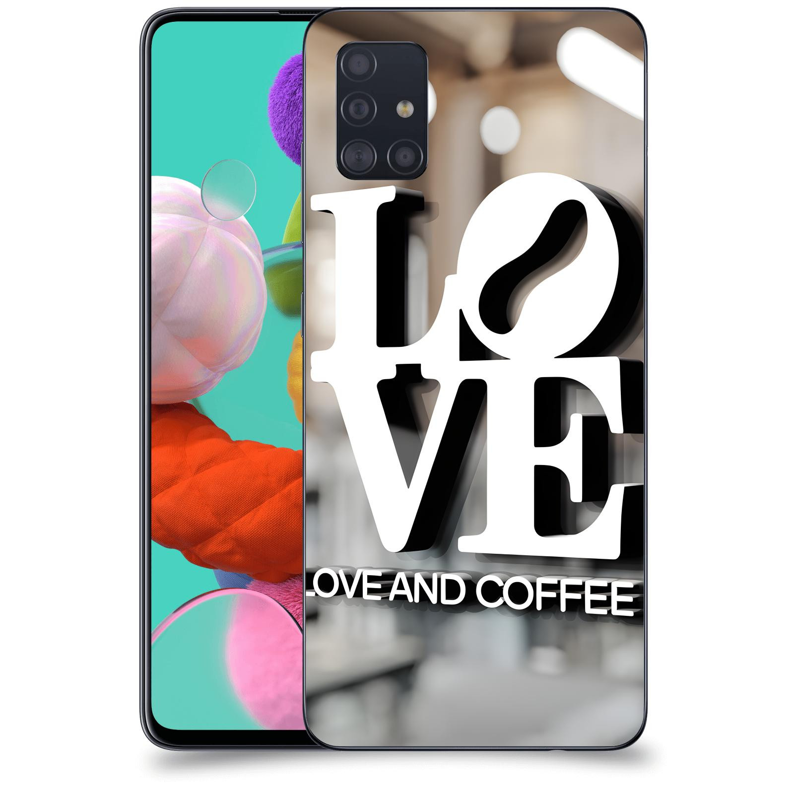 ACOVER Kryt na mobil Samsung Galaxy A51 A515F - Love  & Coffee