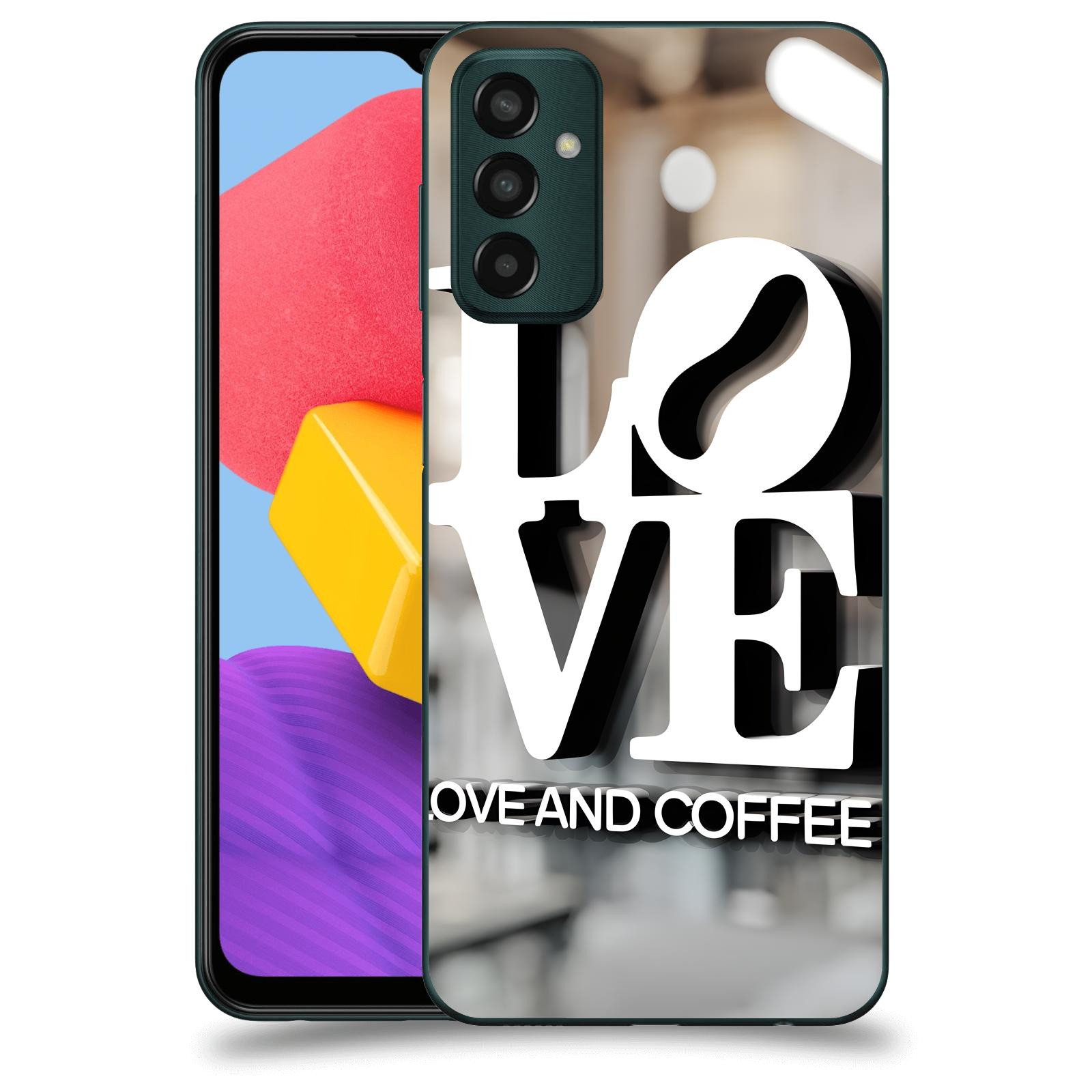 ACOVER Kryt na mobil Samsung Galaxy M13 M135F - Love  & Coffee
