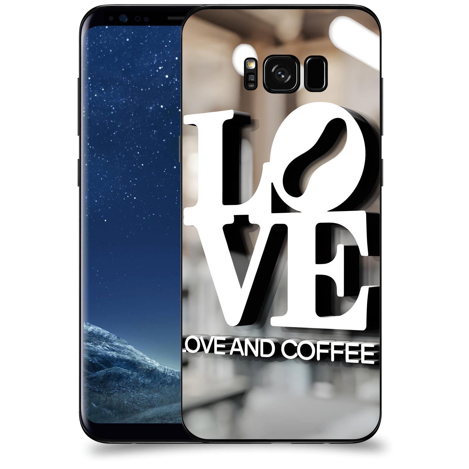 ACOVER Kryt na mobil Samsung Galaxy S8+ G955F - Love  & Coffee