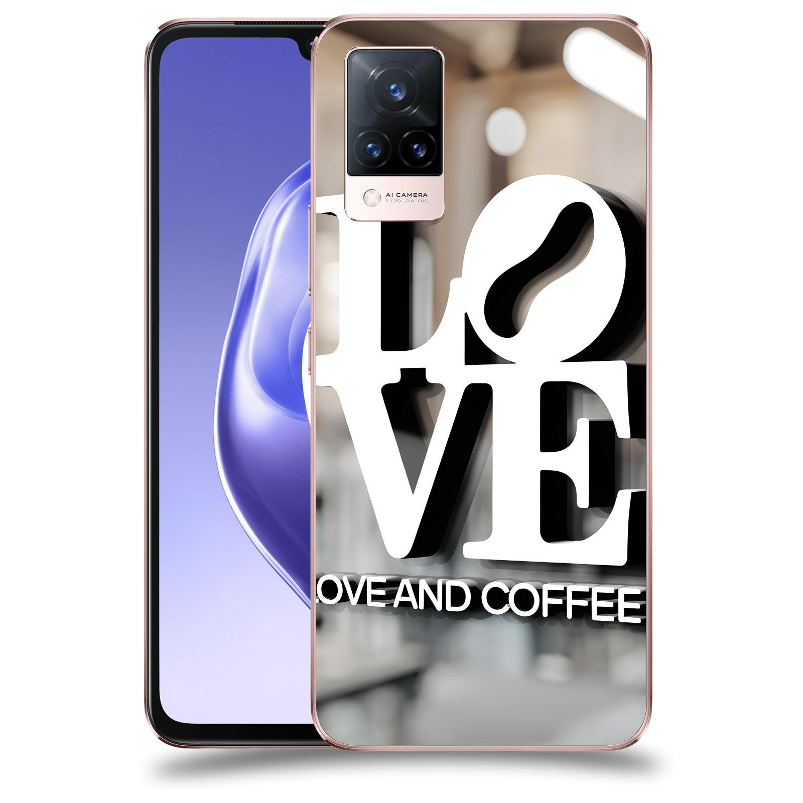 ACOVER Kryt na mobil Vivo V21 5G - Love  & Coffee