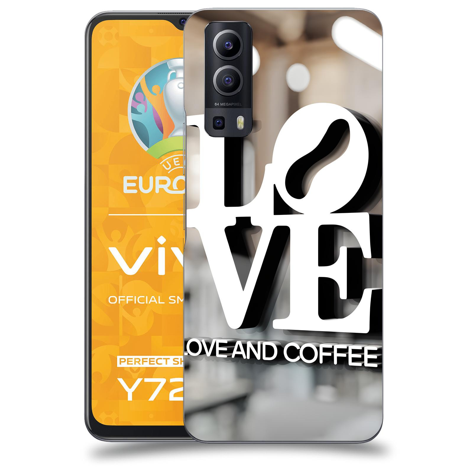 ACOVER Kryt na mobil Vivo Y72 5G - Love  & Coffee