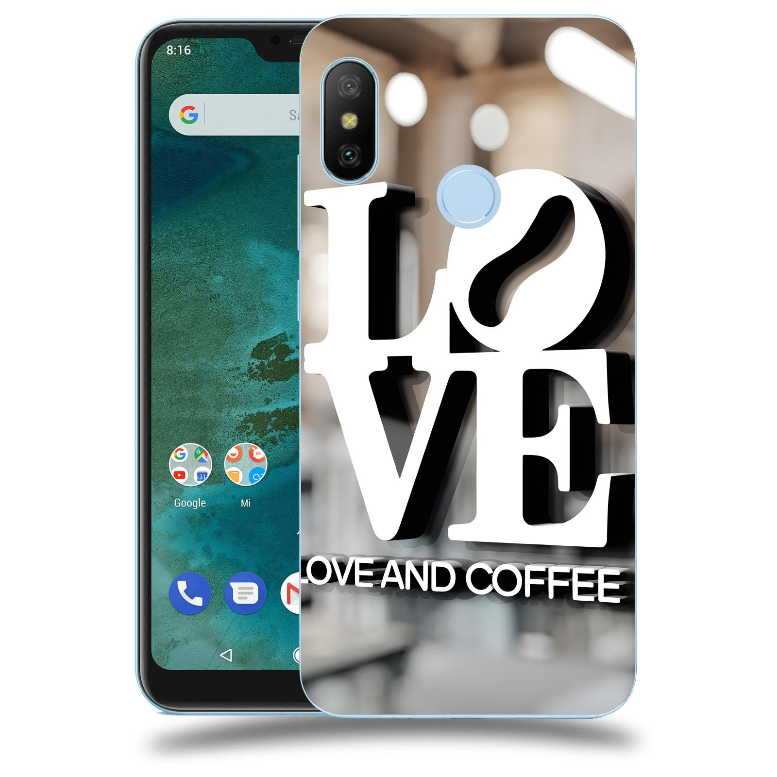 ACOVER Kryt na mobil Xiaomi Mi A2 Lite - Love  & Coffee