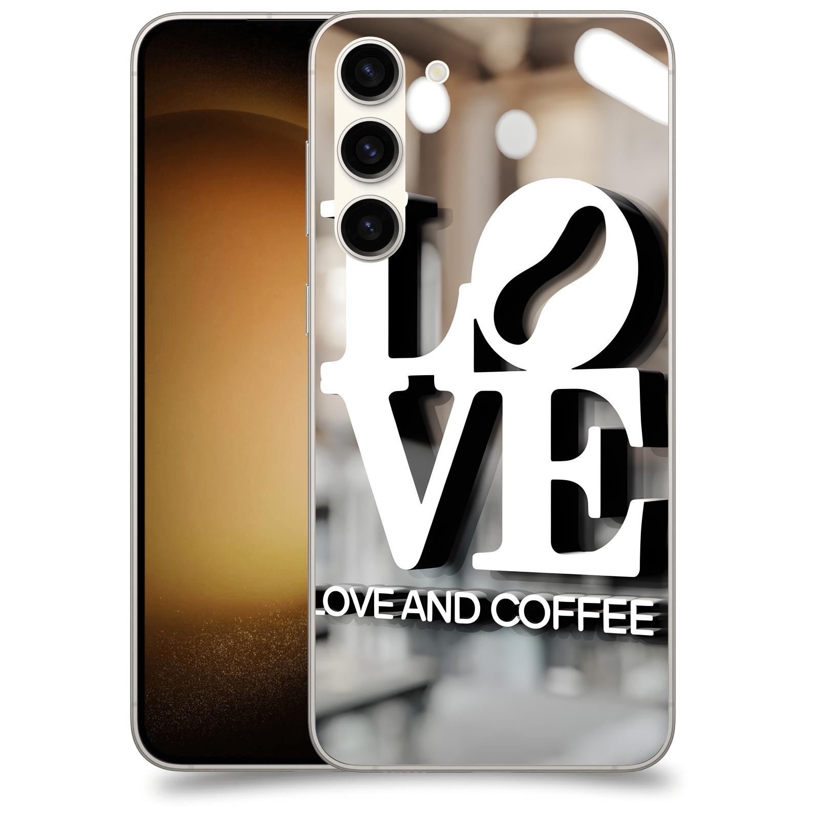 ACOVER Kryt na mobil Samsung Galaxy S23+ 5G - Love  & Coffee