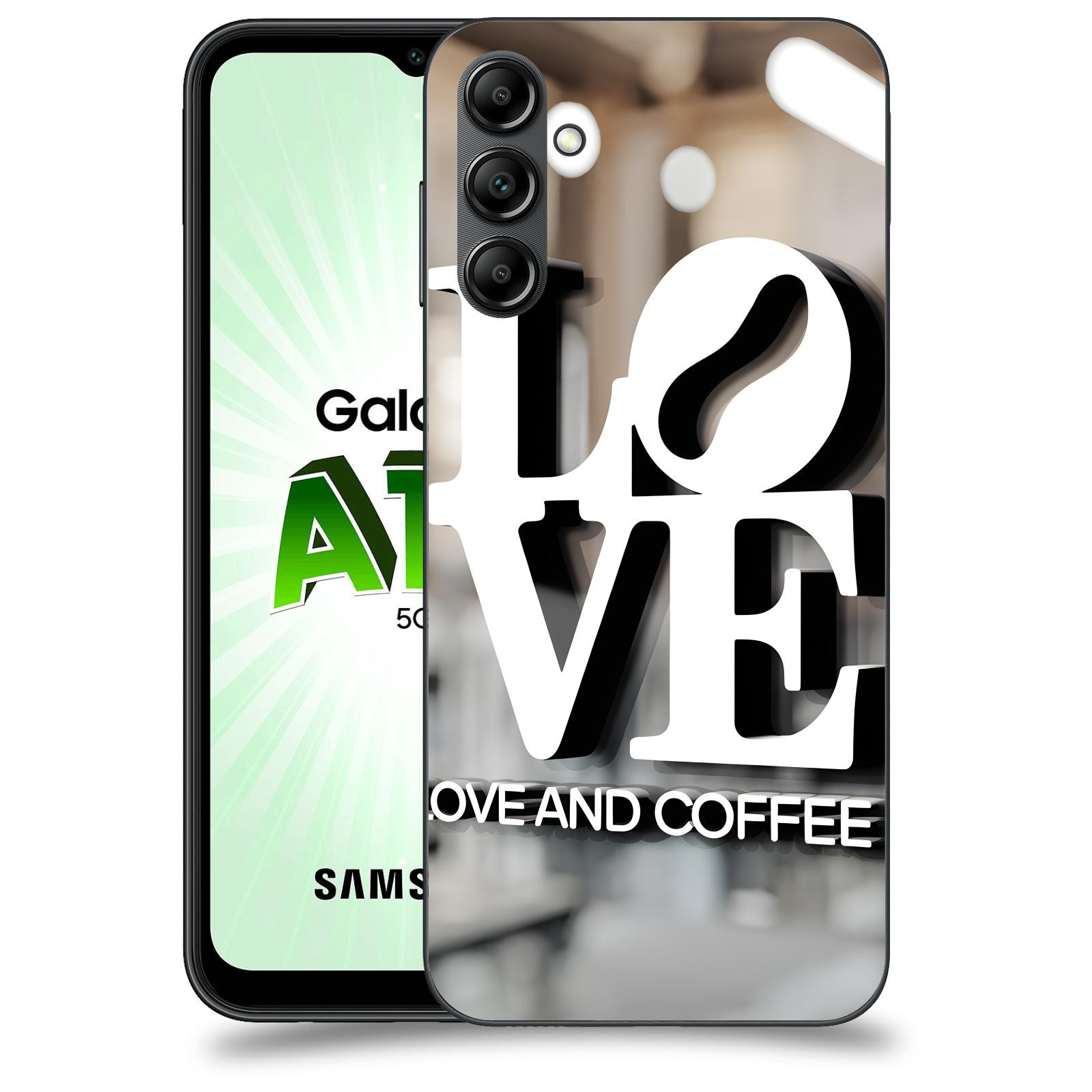 ACOVER Kryt na mobil Samsung Galaxy A14 5G - Love  & Coffee