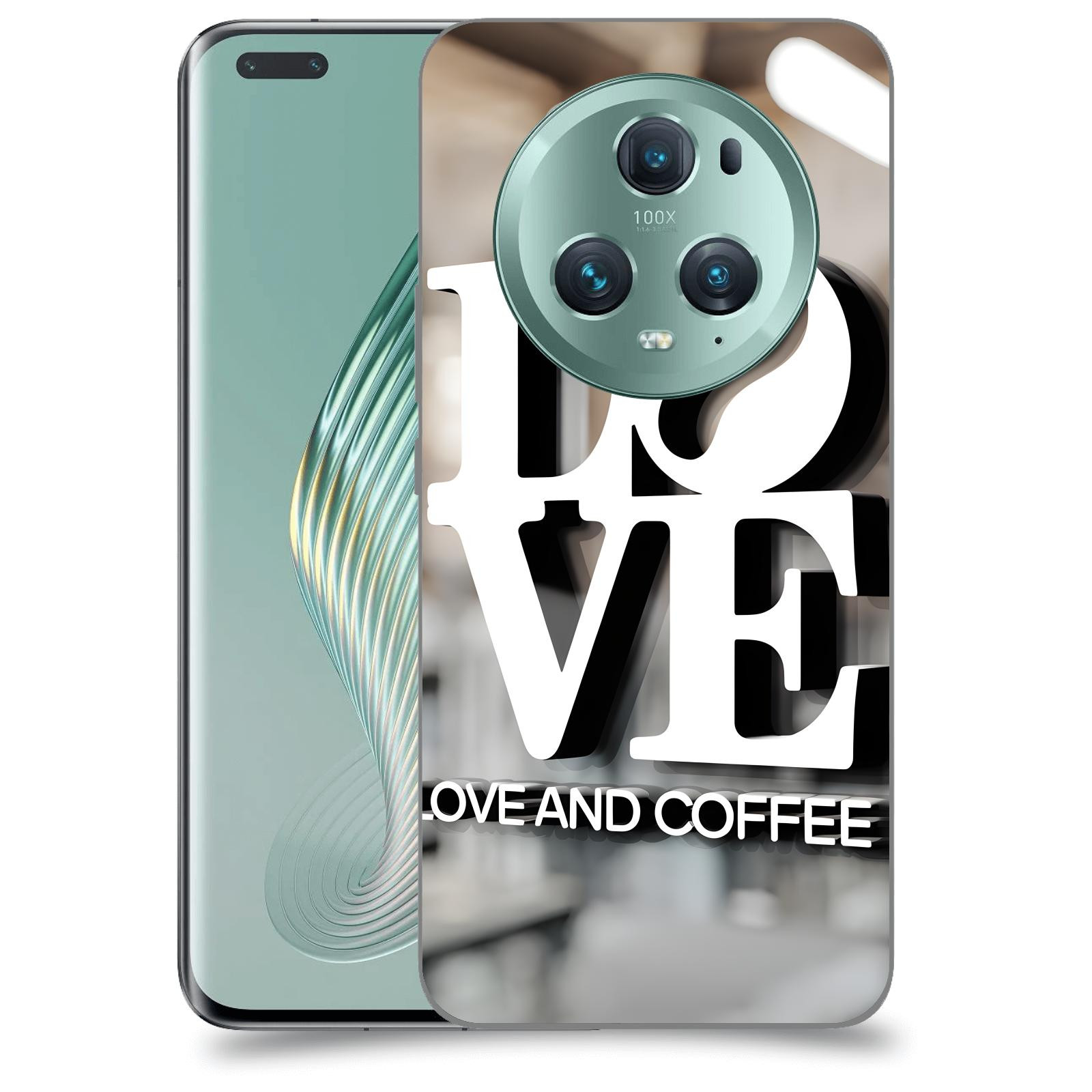 ACOVER Kryt na mobil Honor Magic5 Pro - Love  & Coffee