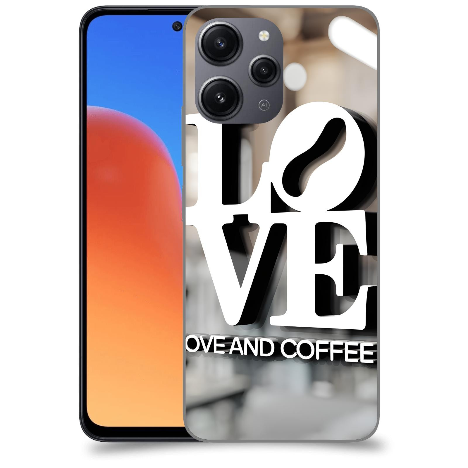 ACOVER Kryt na mobil Xiaomi Redmi 12 - Love  & Coffee