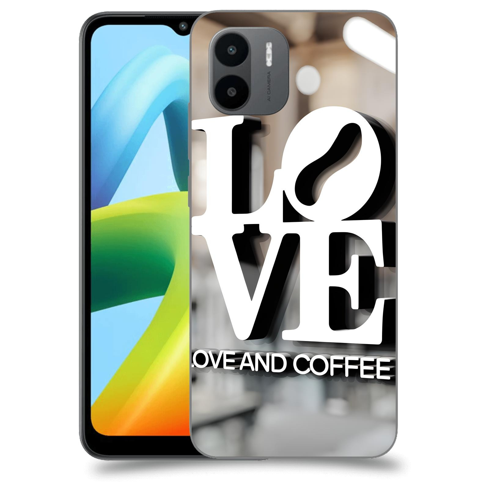 ACOVER Kryt na mobil Xiaomi Redmi A1+ - Love  & Coffee