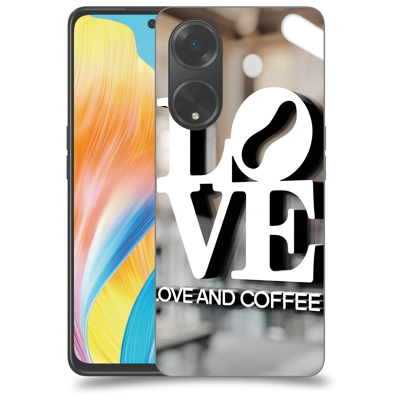 ACOVER Kryt na mobil OPPO A98 5G - Love  & Coffee