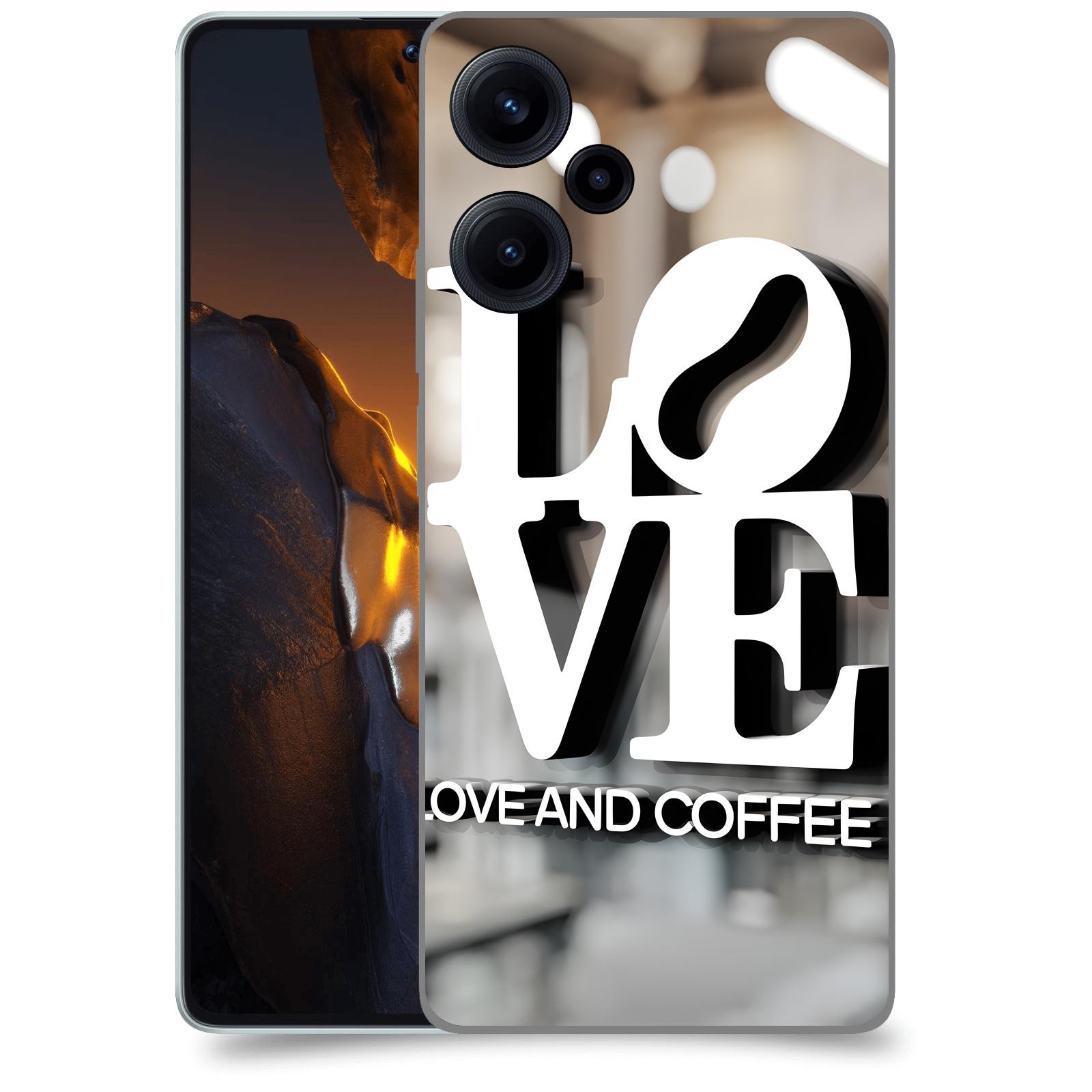 ACOVER Kryt na mobil Xiaomi Poco F5 - Love  & Coffee