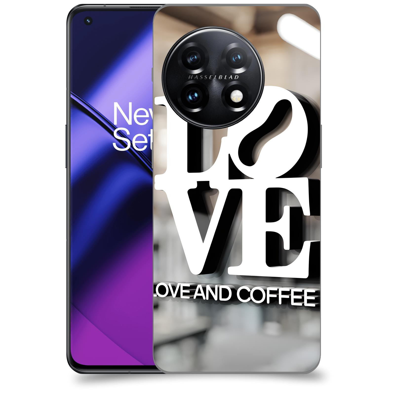 ACOVER Kryt na mobil OnePlus 11 5G - Love  & Coffee