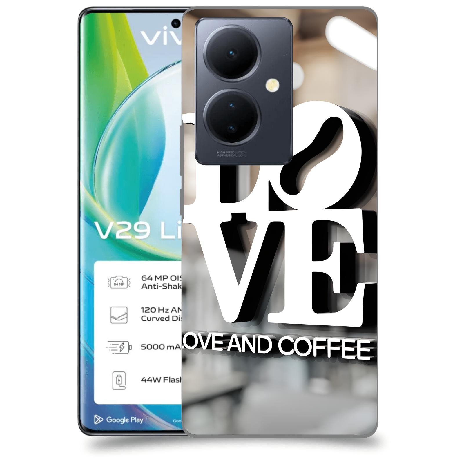 ACOVER Kryt na mobil VIVO V29 Lite 5G - Love  & Coffee