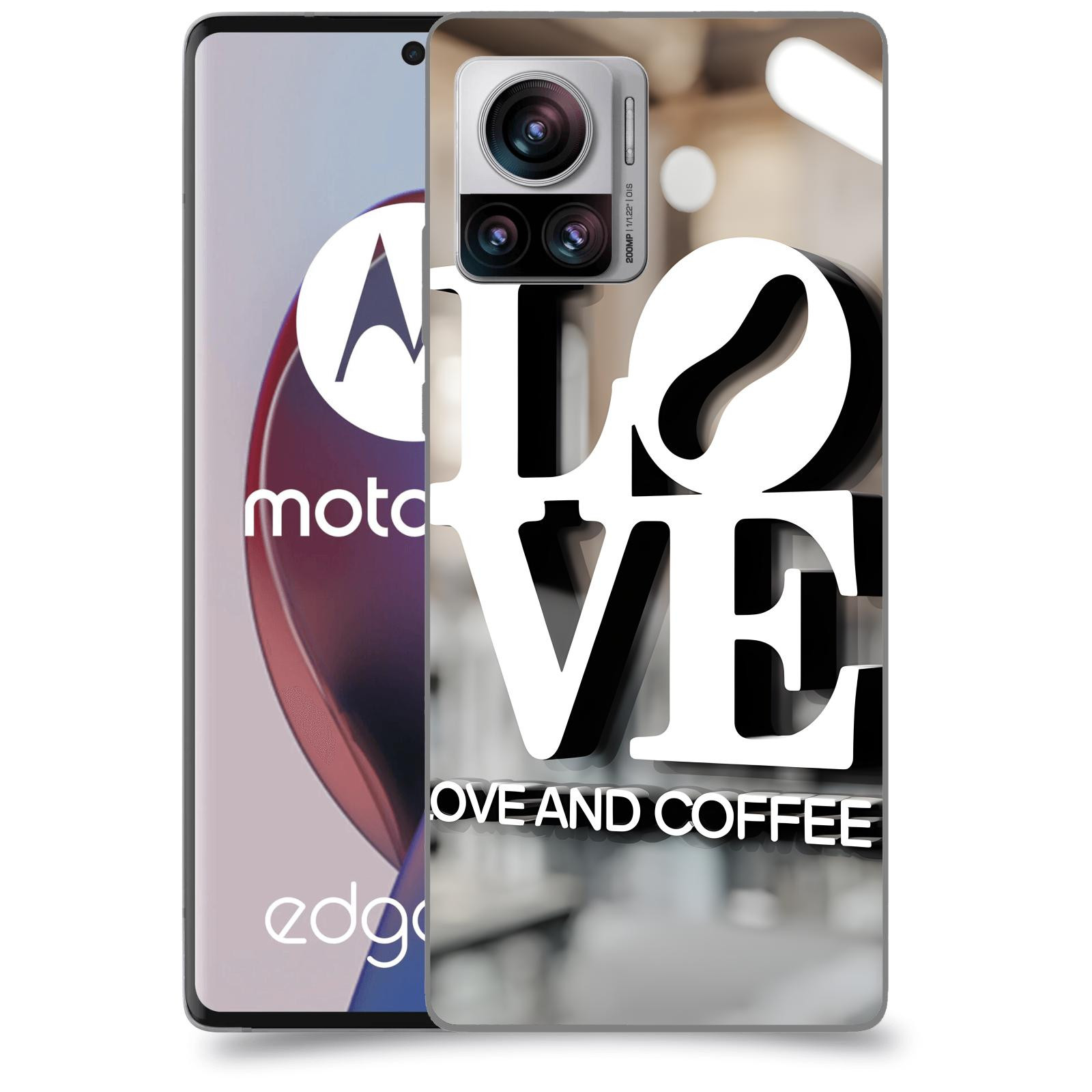 ACOVER Kryt na mobil Motorola Edge 30 Ultra - Love  & Coffee