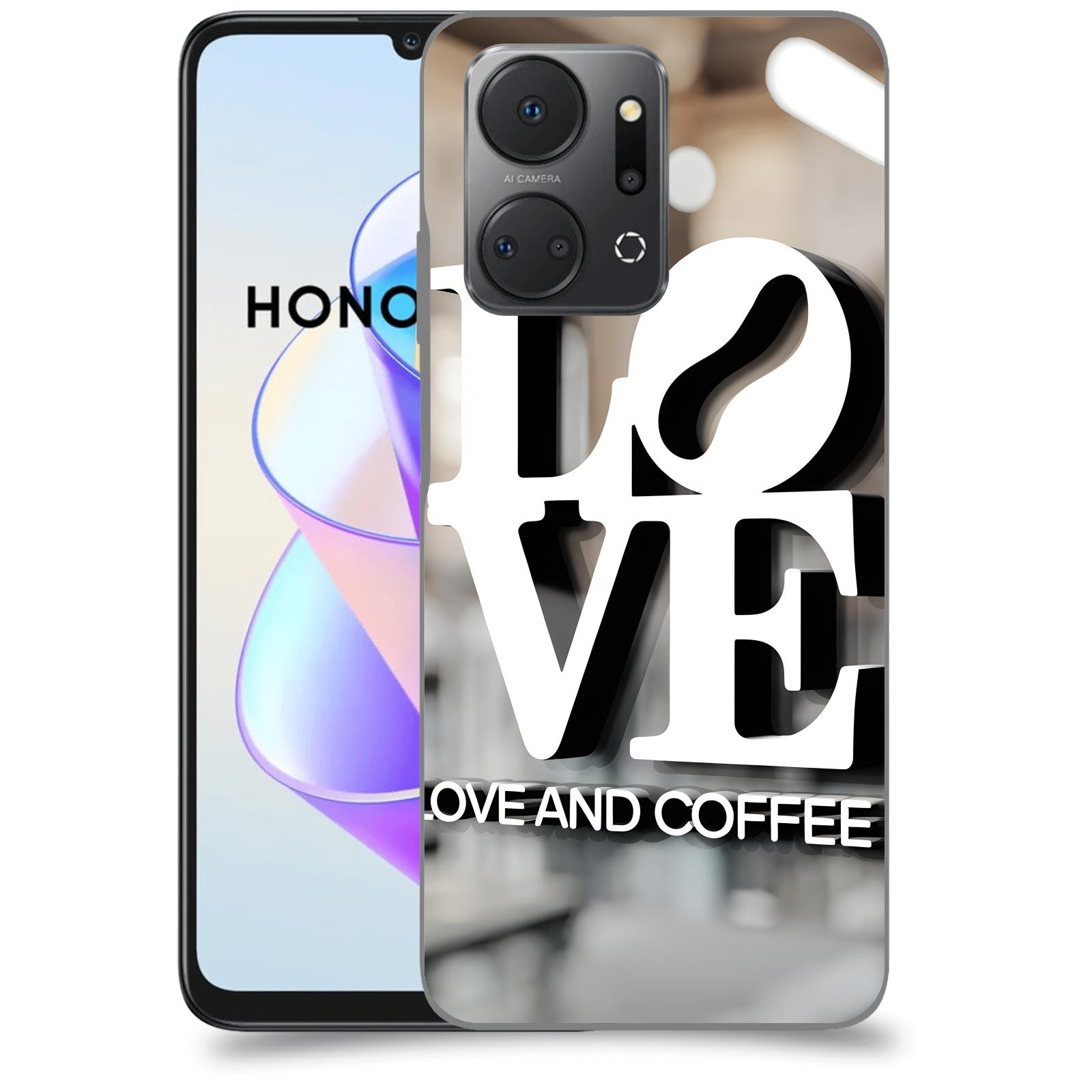 ACOVER Kryt na mobil HONOR X7a - Love  & Coffee