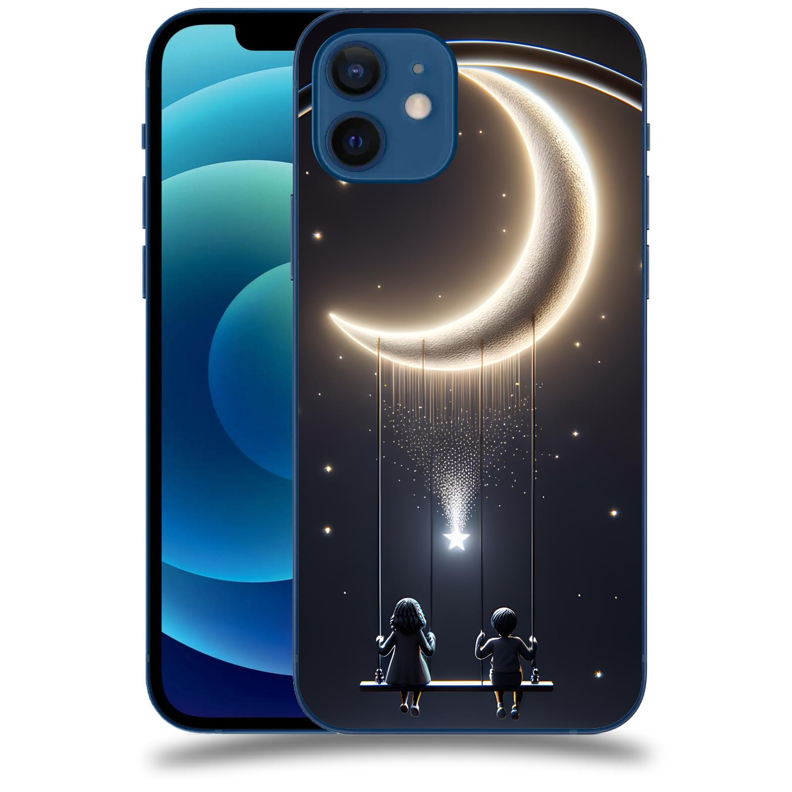 ACOVER Kryt na mobil Apple iPhone 12 - Love on the Moon 2