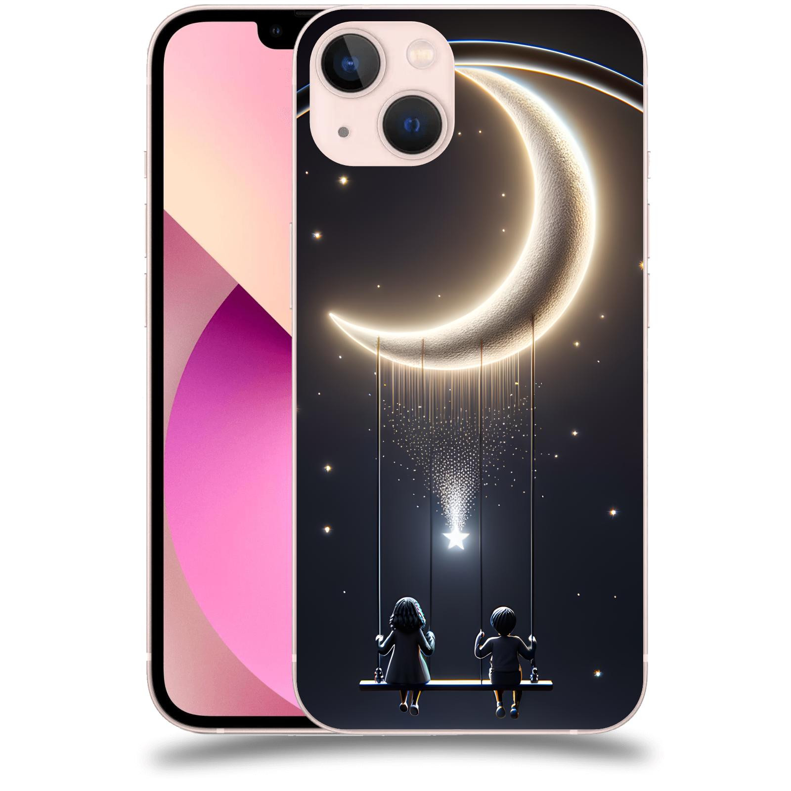 ACOVER Kryt na mobil Apple iPhone 13 - Love on the Moon 2