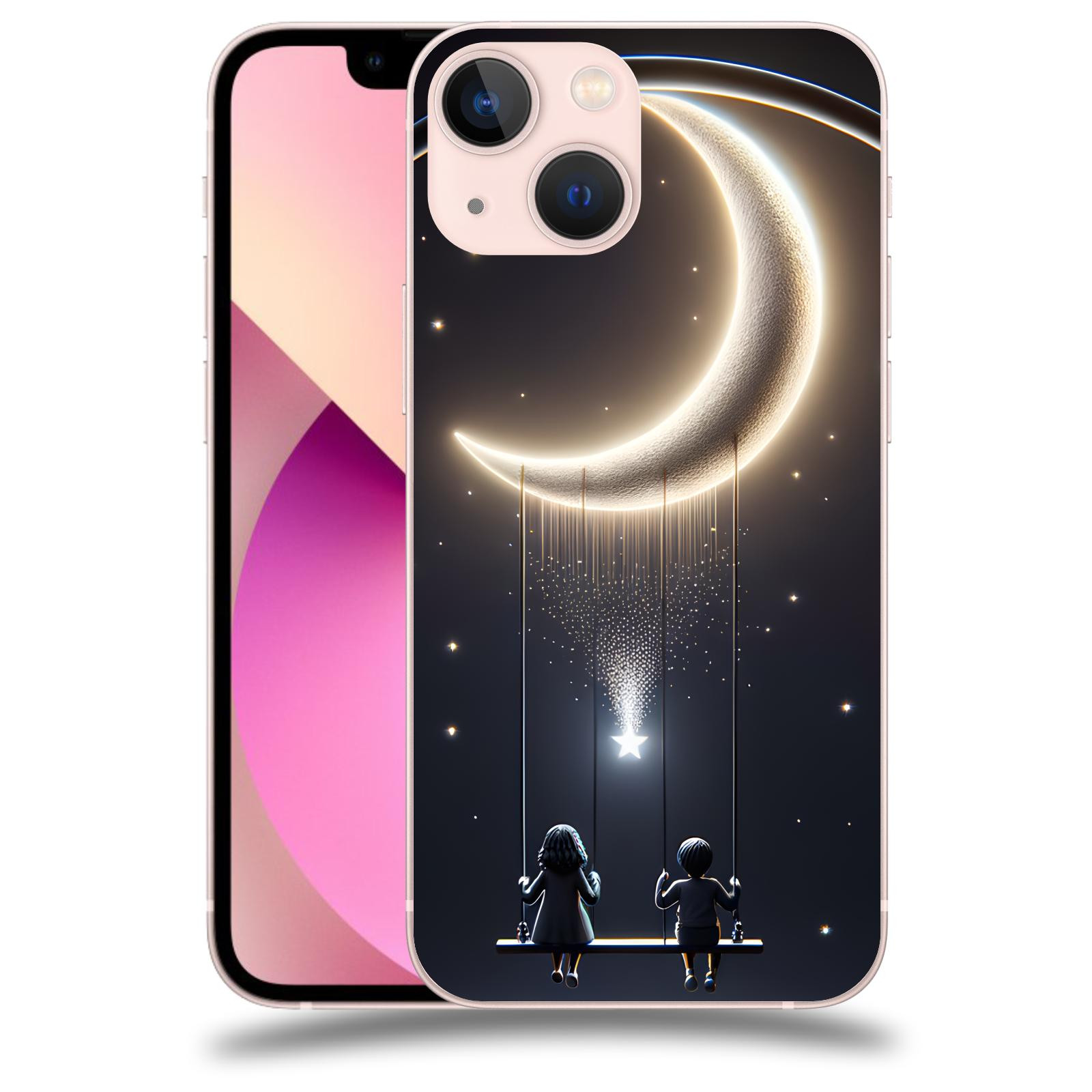 ACOVER Kryt na mobil Apple iPhone 13 mini - Love on the Moon 2
