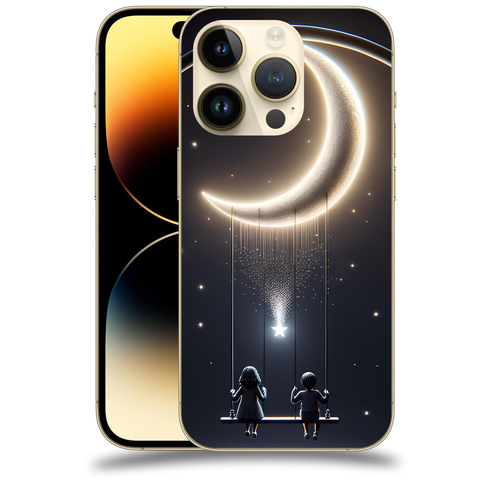 ACOVER Kryt na mobil Apple iPhone 14 Pro - Love on the Moon 2