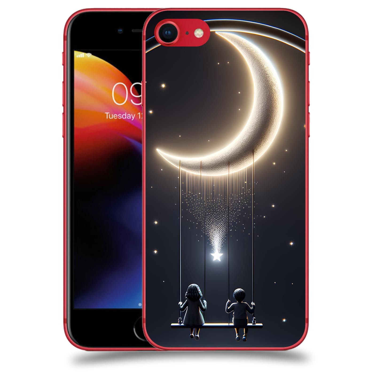 ACOVER Kryt na mobil Apple iPhone 8 - Love on the Moon 2