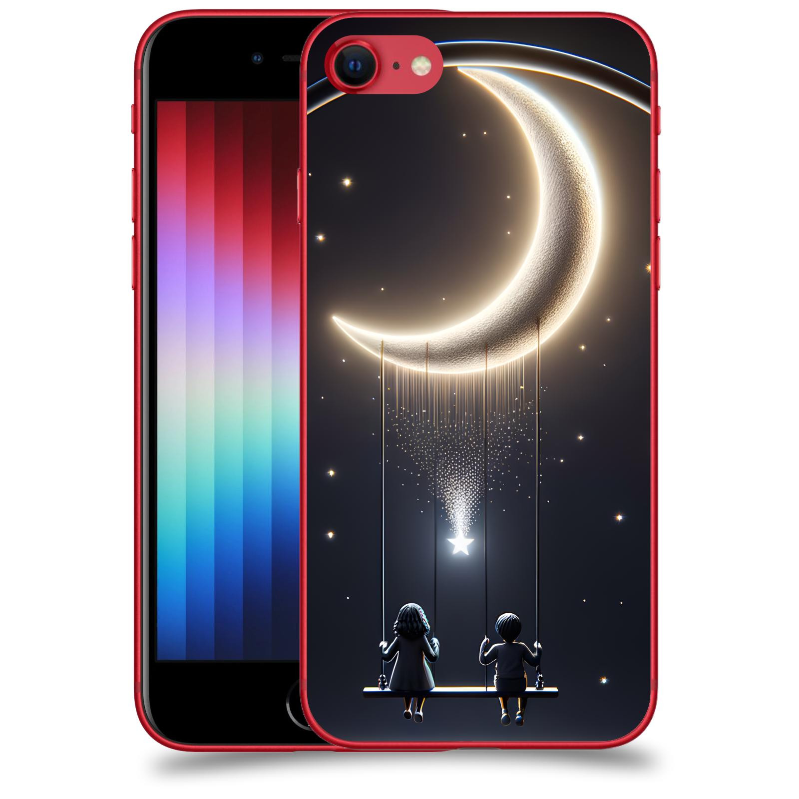 ACOVER Kryt na mobil Apple iPhone SE 2022 - Love on the Moon 2
