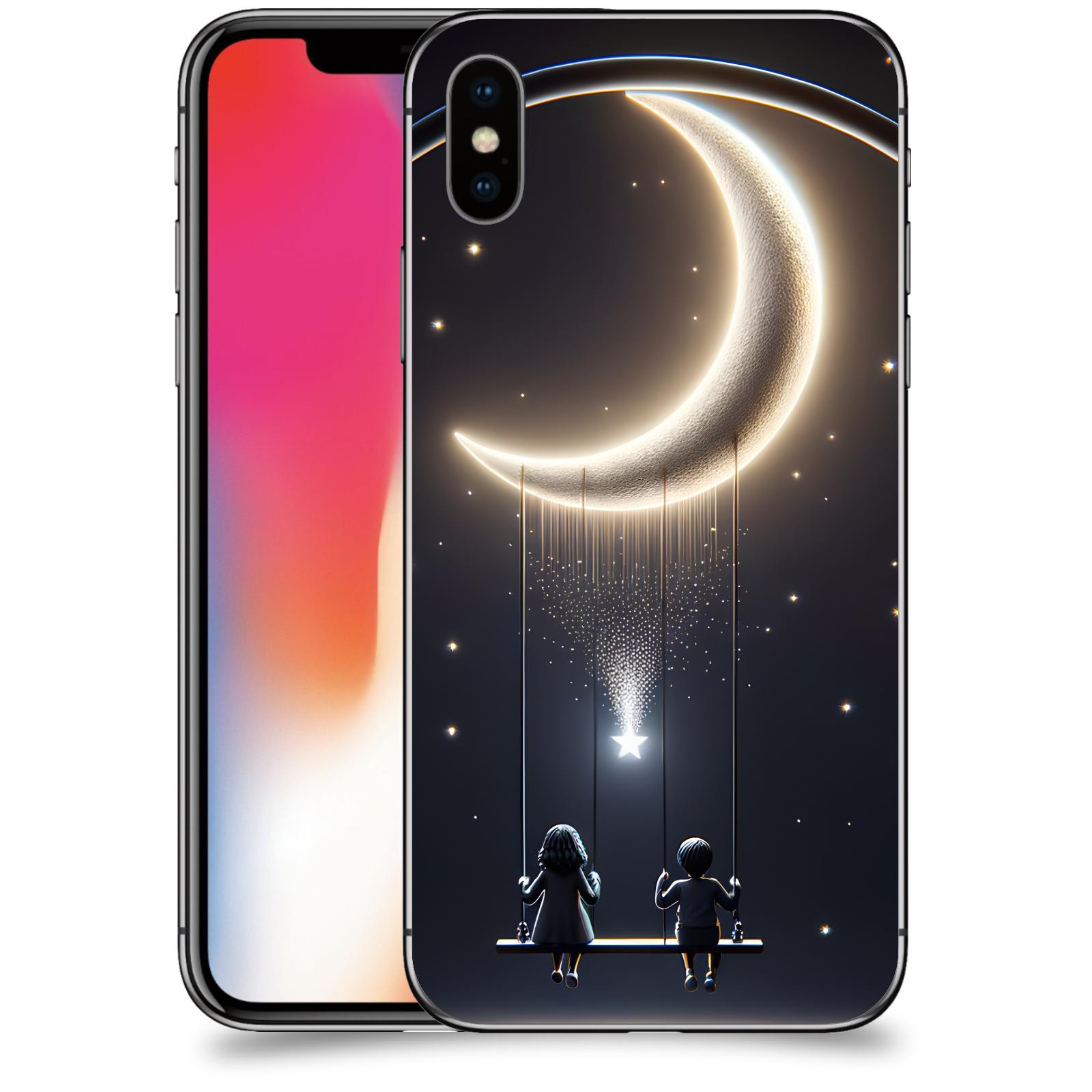 ACOVER Kryt na mobil Apple iPhone X/XS - Love on the Moon 2