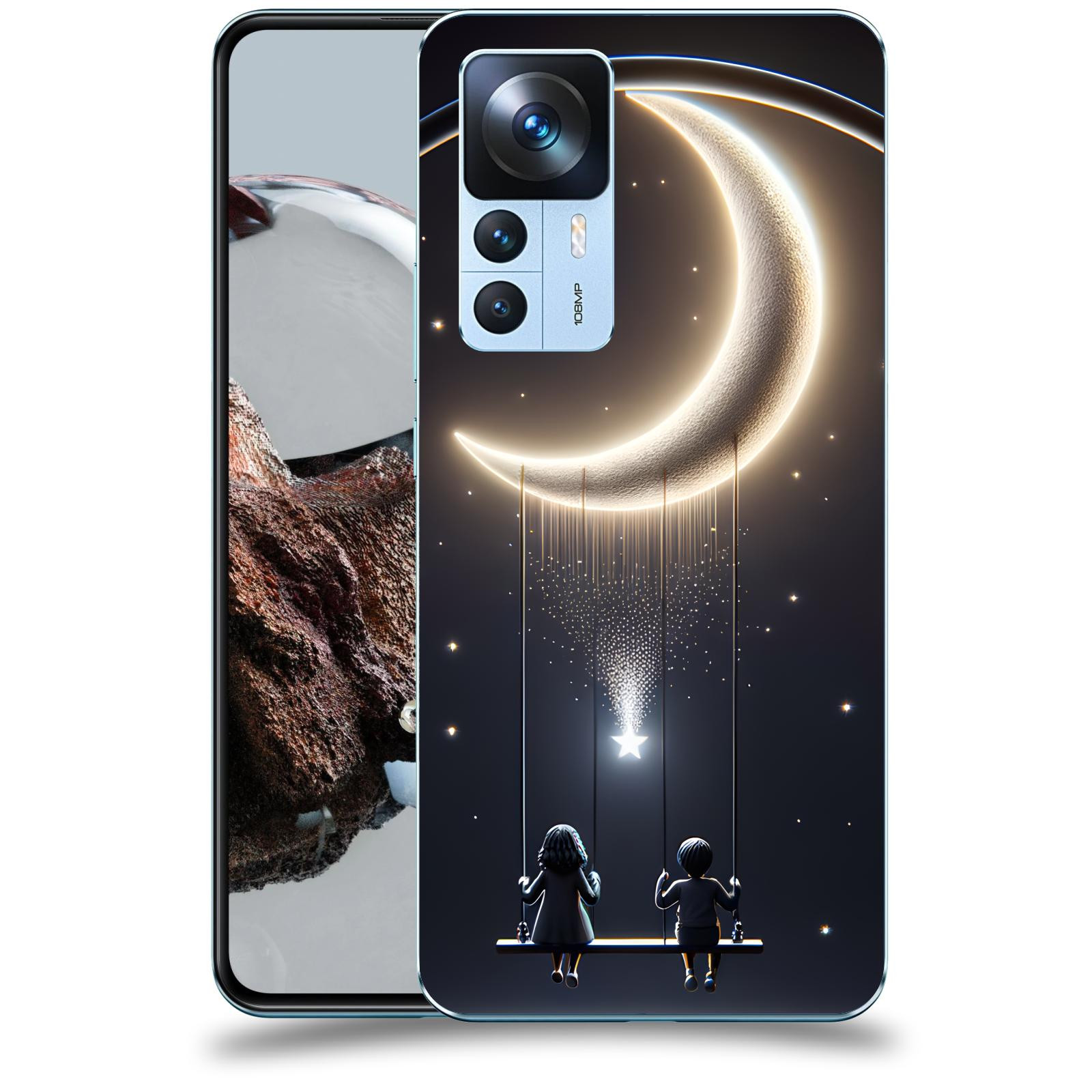 ACOVER Kryt na mobil Xiaomi 12T - Love on the Moon 2