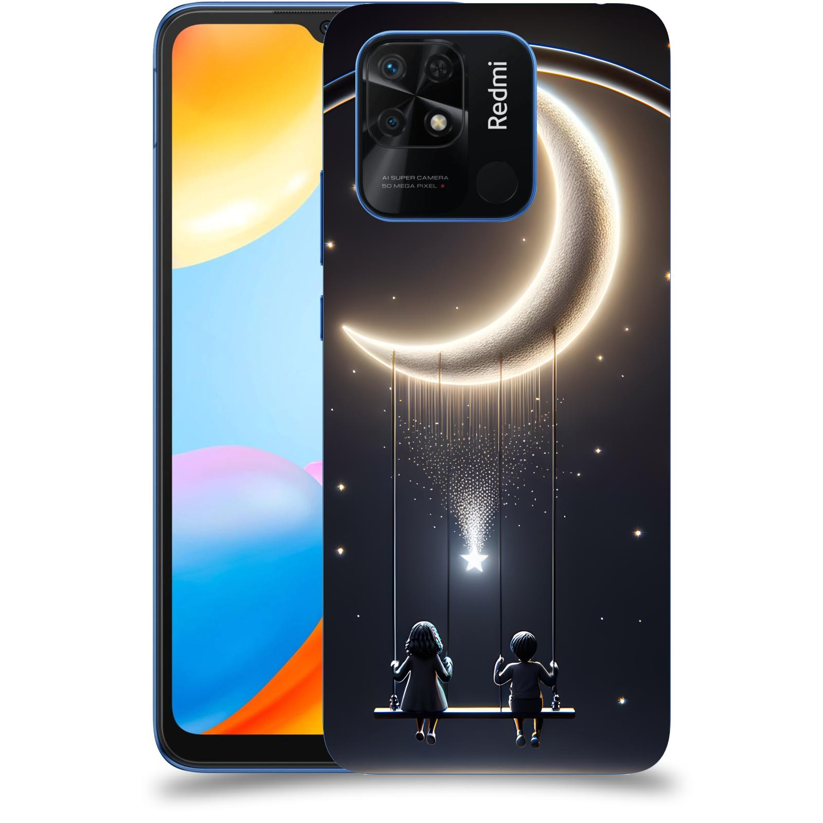 ACOVER Kryt na mobil Xiaomi Redmi 10C - Love on the Moon 2
