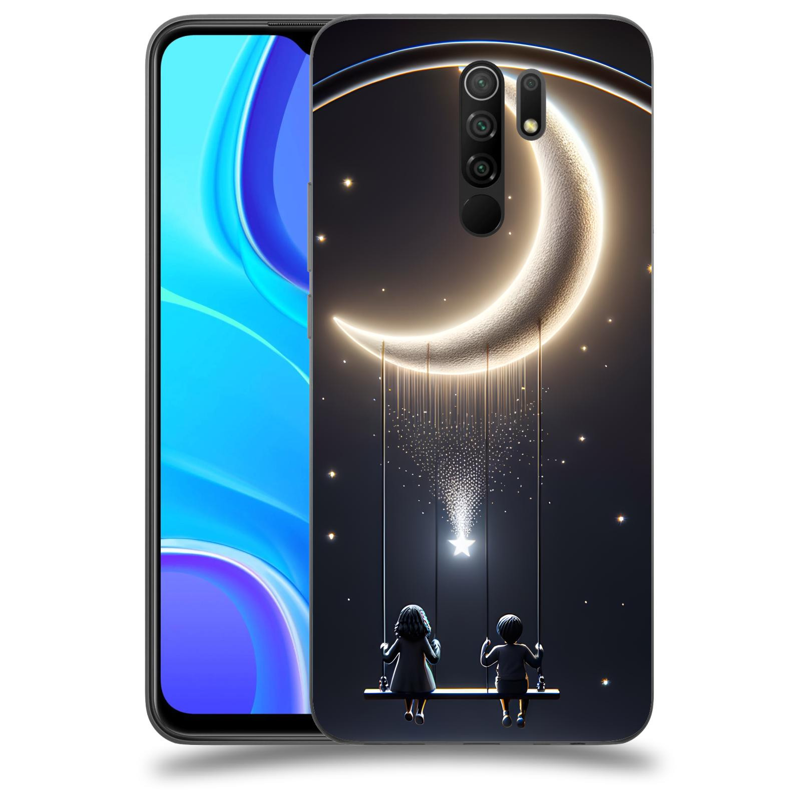 ACOVER Kryt na mobil Xiaomi Redmi 9 - Love on the Moon 2