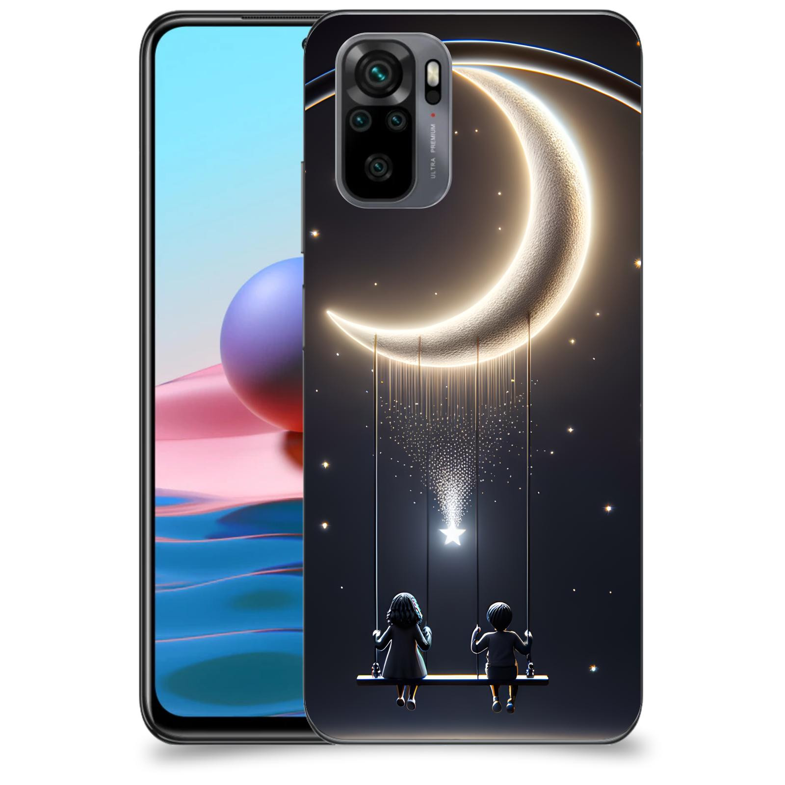 ACOVER Kryt na mobil Xiaomi Redmi Note 10 - Love on the Moon 2