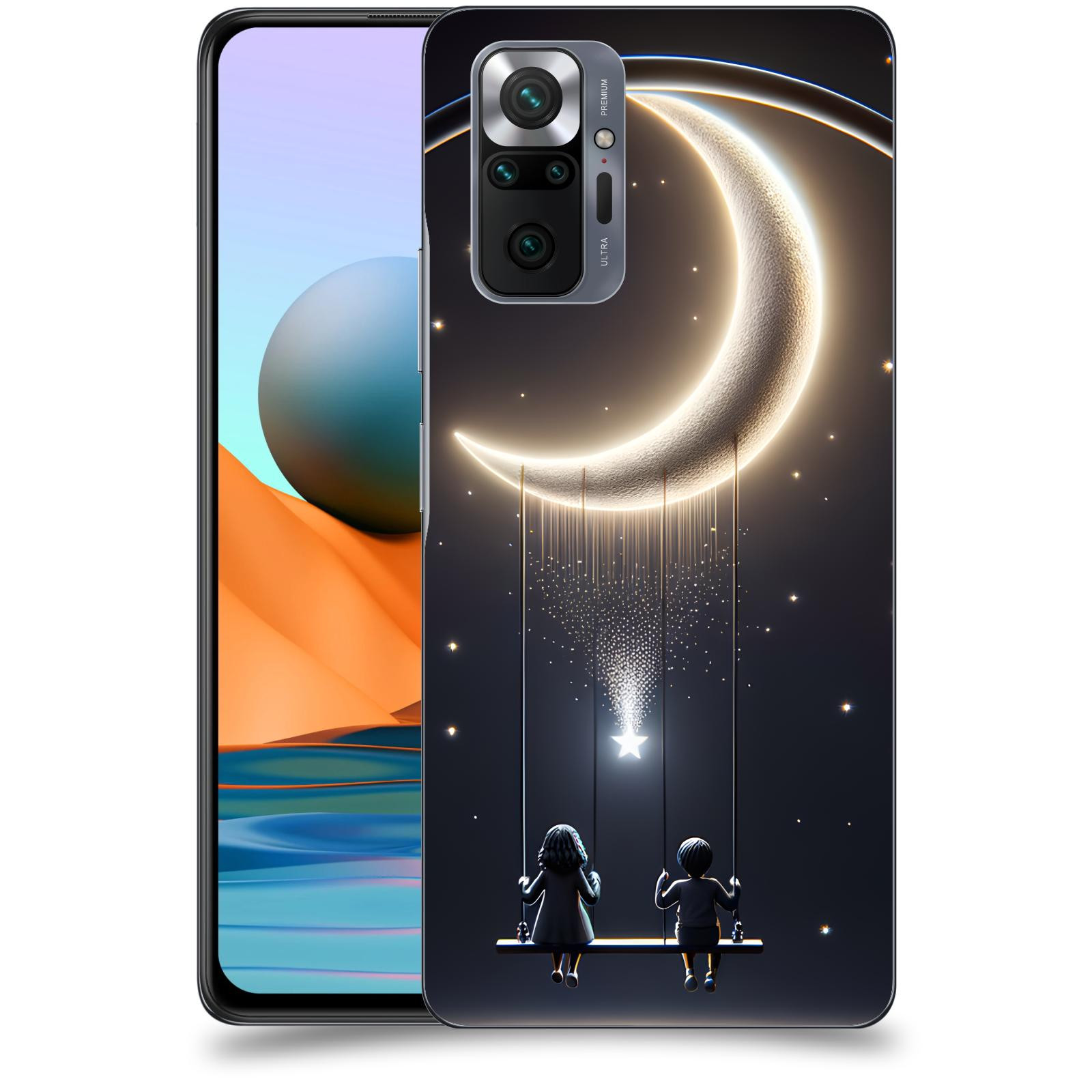 ACOVER Kryt na mobil Xiaomi Redmi Note 10 Pro - Love on the Moon 2