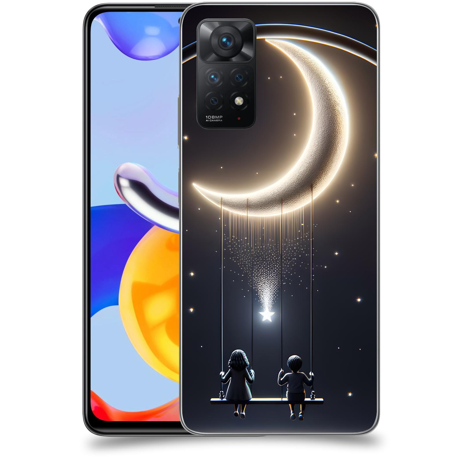 ACOVER Kryt na mobil Xiaomi Redmi Note 11 Pro - Love on the Moon 2