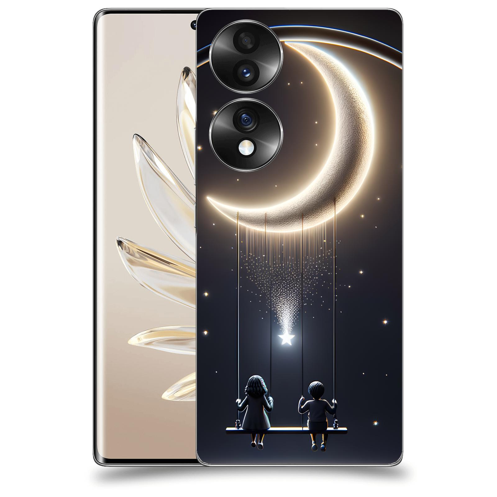 ACOVER Kryt na mobil Honor 70 - Love on the Moon 2