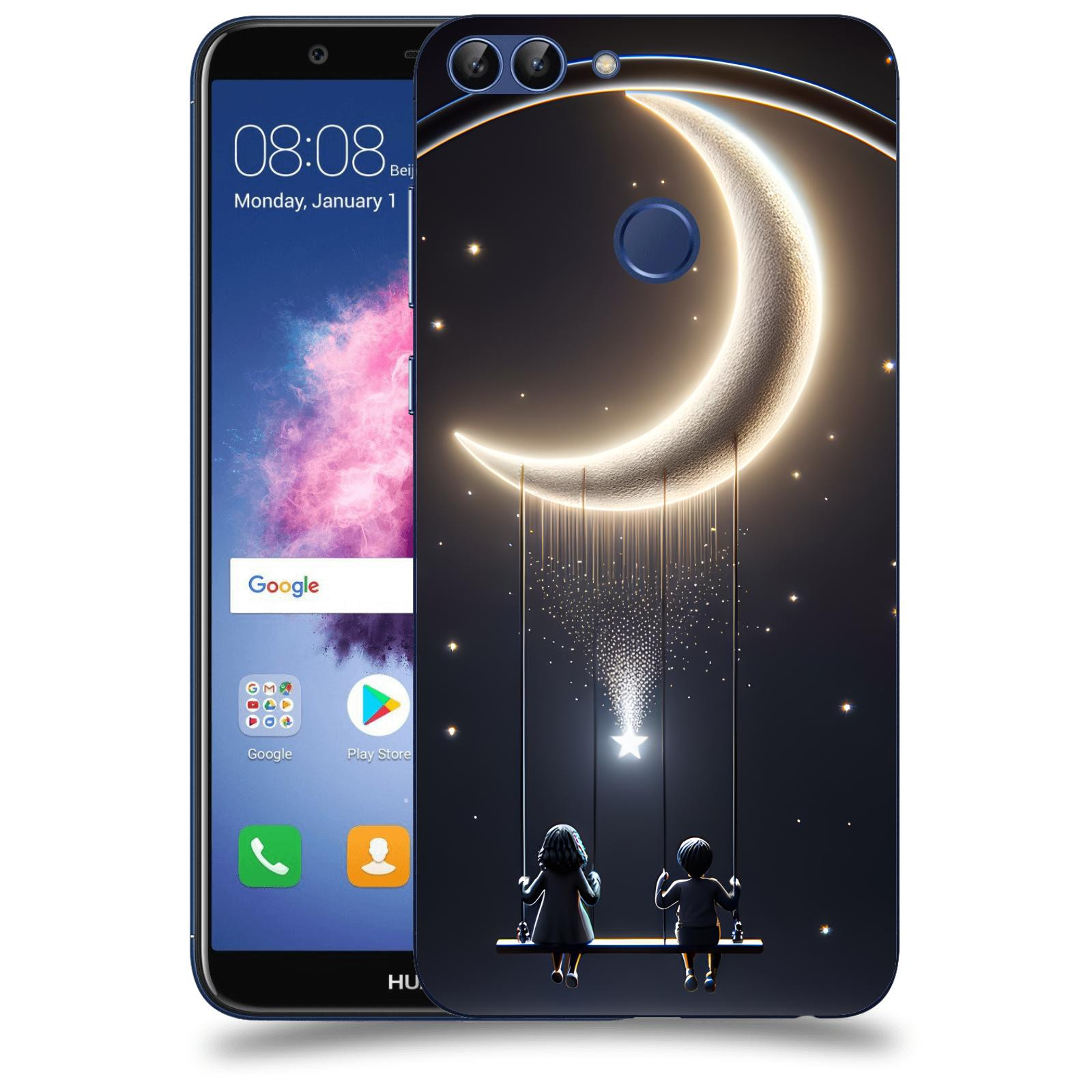 ACOVER Kryt na mobil Huawei P Smart - Love on the Moon 2
