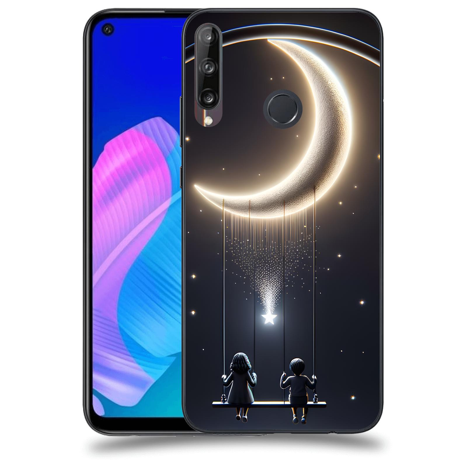 ACOVER Kryt na mobil Huawei P40 Lite E - Love on the Moon 2