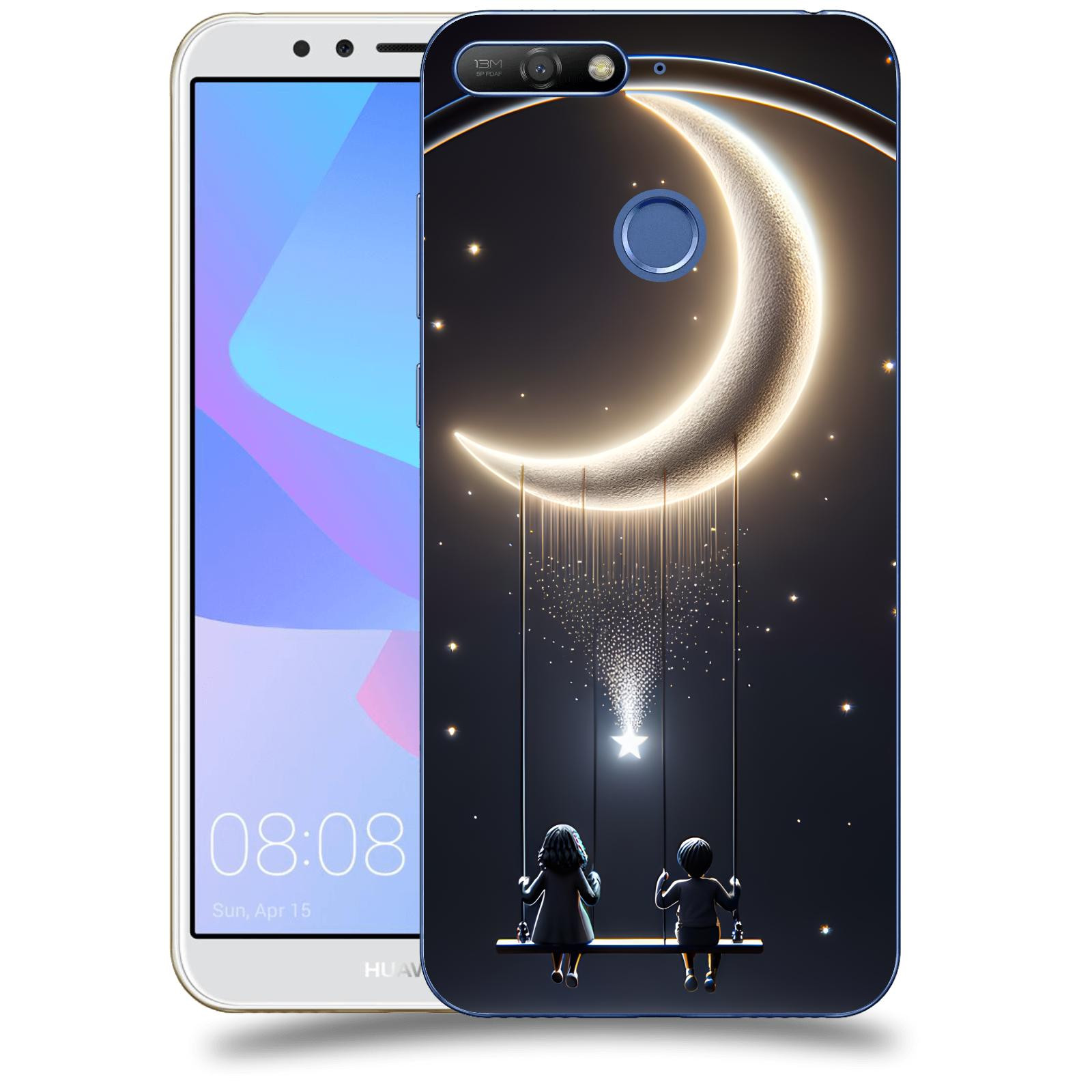 ACOVER Kryt na mobil Huawei Y6 Prime 2018 - Love on the Moon 2