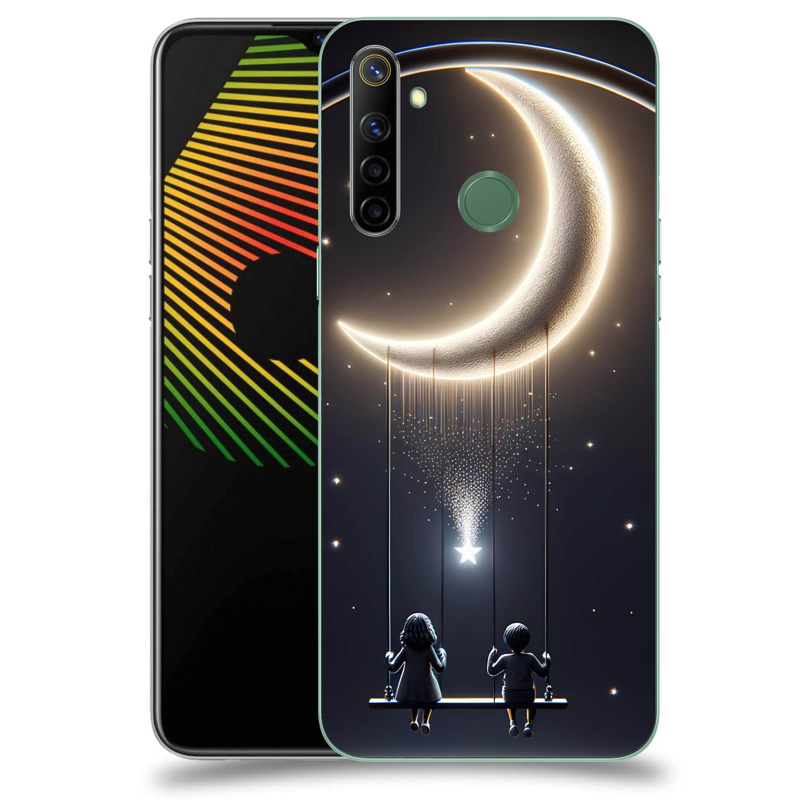 ACOVER Kryt na mobil Realme 6i - Love on the Moon 2