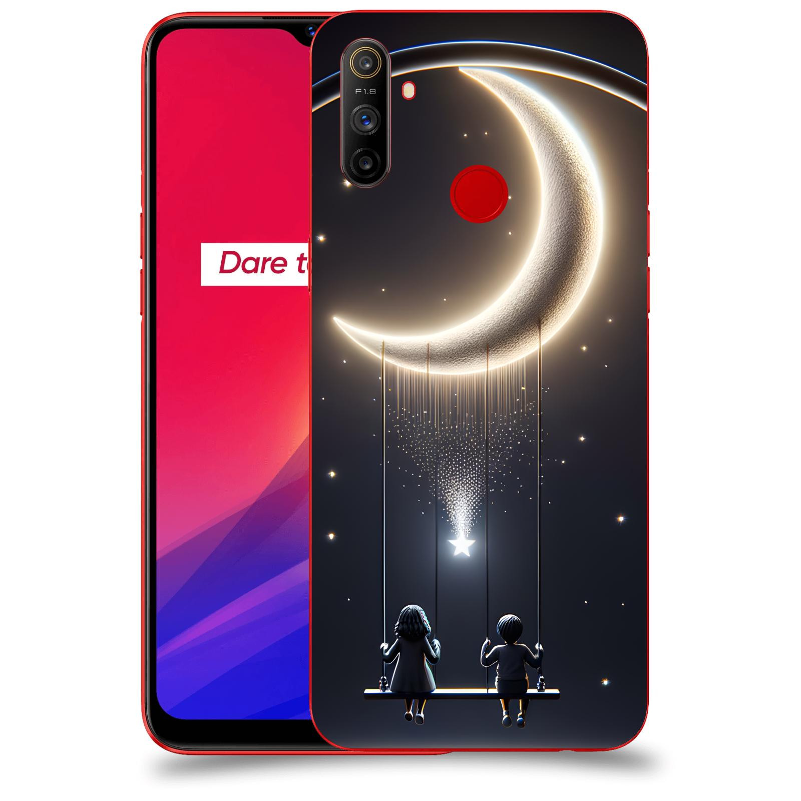 ACOVER Kryt na mobil Realme C3 - Love on the Moon 2