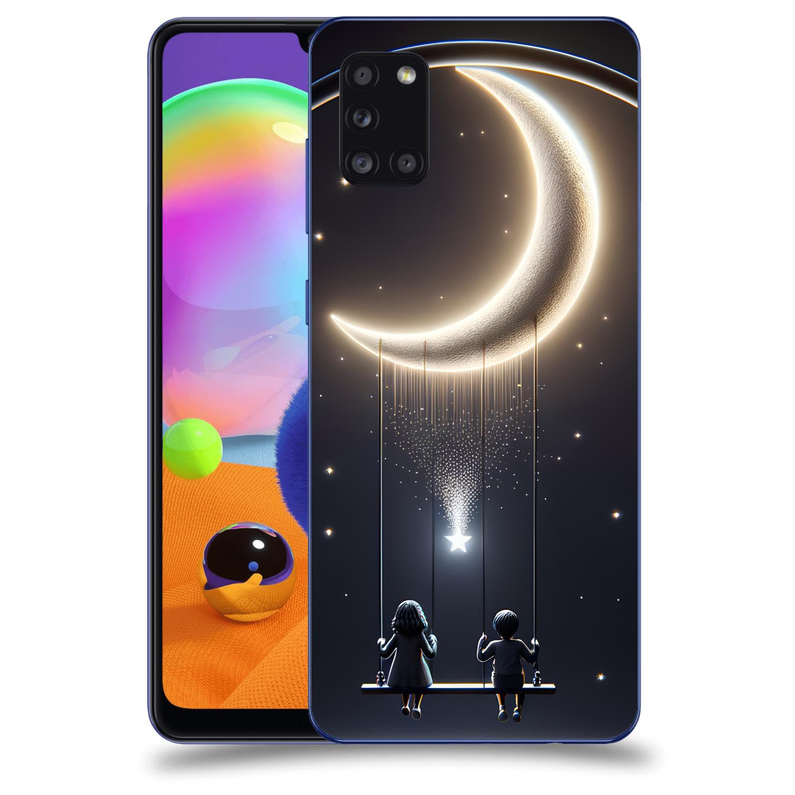 ACOVER Kryt na mobil Samsung Galaxy A31 A315F - Love on the Moon 2