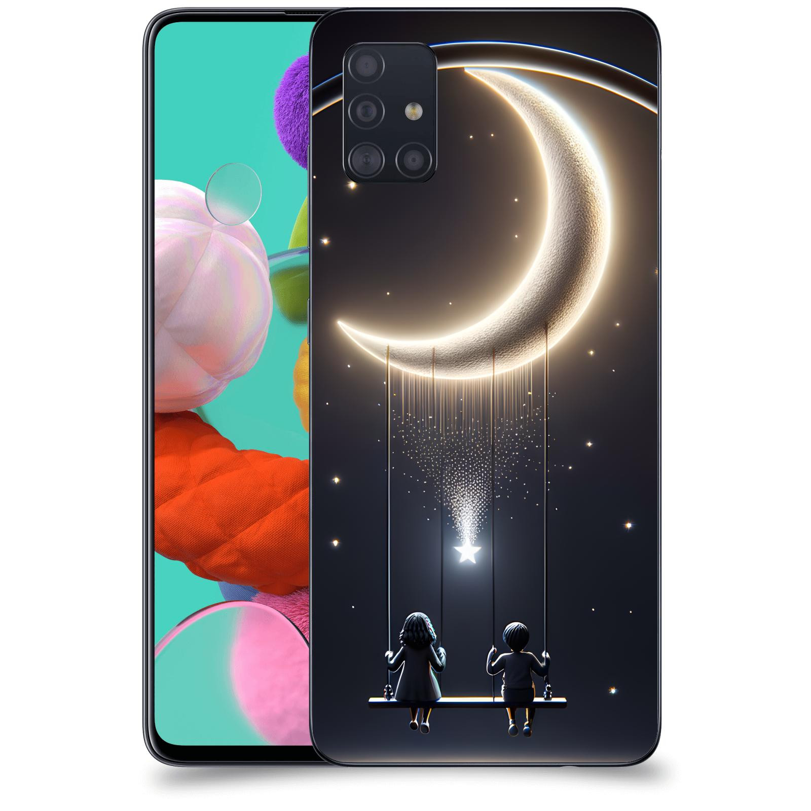 ACOVER Kryt na mobil Samsung Galaxy A51 A515F - Love on the Moon 2