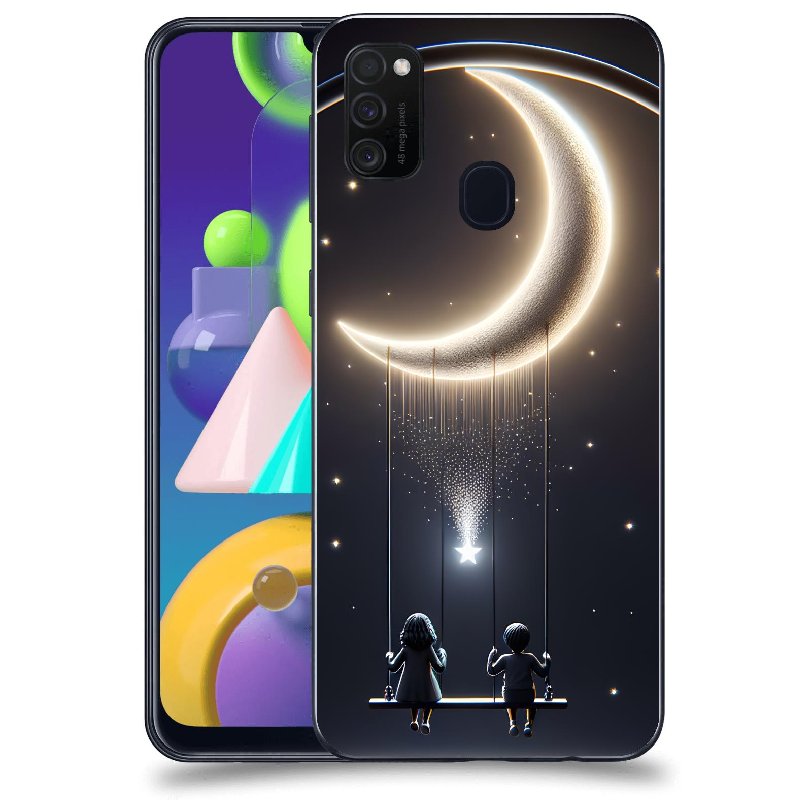 ACOVER Kryt na mobil Samsung Galaxy M21 M215F - Love on the Moon 2