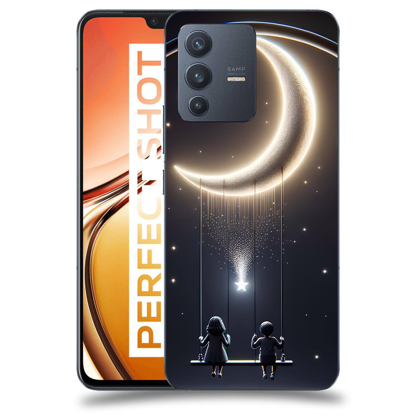 ACOVER Kryt na mobil Vivo V23 5G - Love on the Moon 2