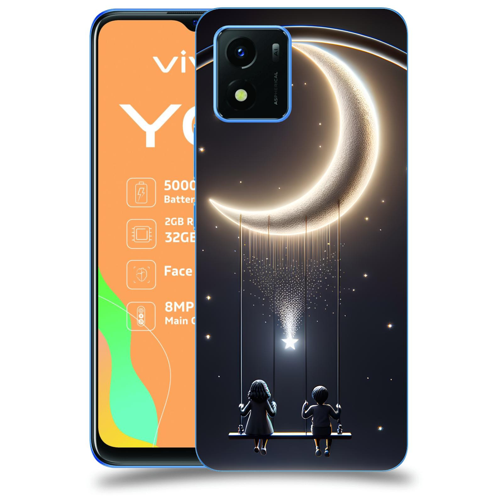 ACOVER Kryt na mobil Vivo Y01 - Love on the Moon 2