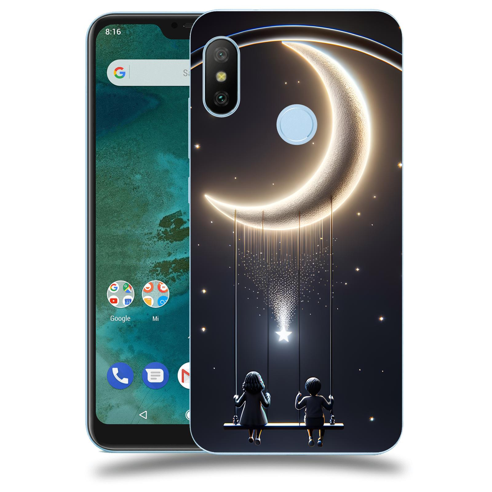 ACOVER Kryt na mobil Xiaomi Mi A2 Lite - Love on the Moon 2
