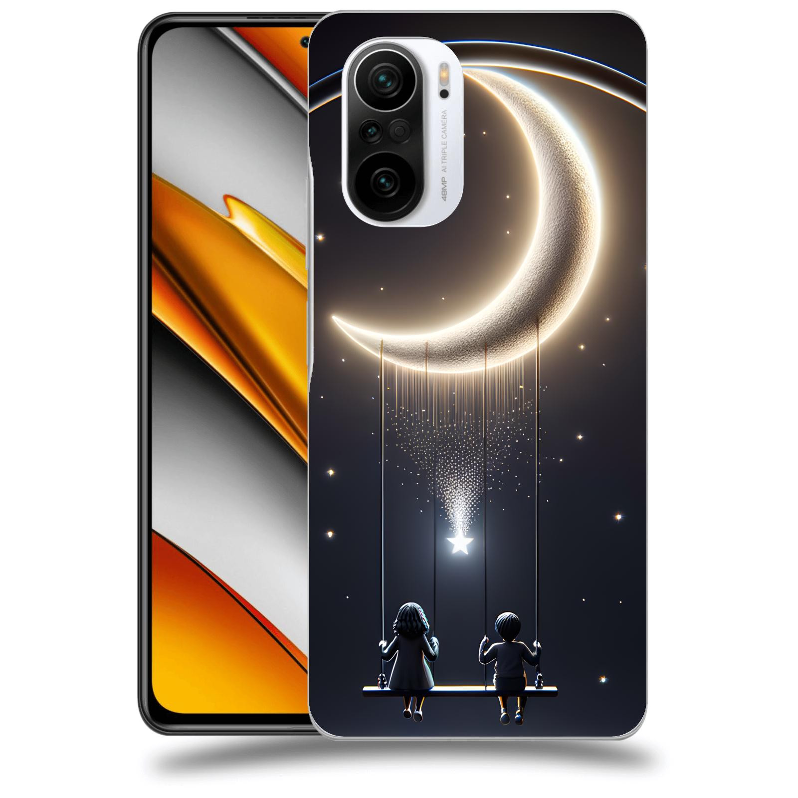 ACOVER Kryt na mobil Xiaomi Poco F3 - Love on the Moon 2