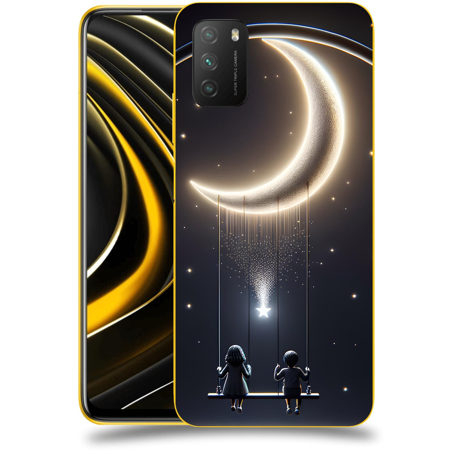 ACOVER Kryt na mobil Xiaomi Poco M3 - Love on the Moon 2