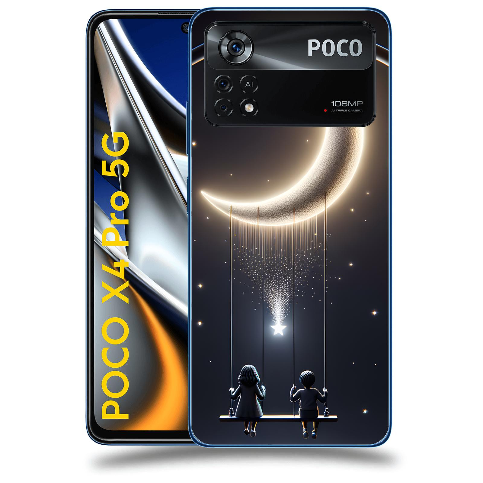 ACOVER Kryt na mobil Xiaomi Poco X4 Pro 5G - Love on the Moon 2