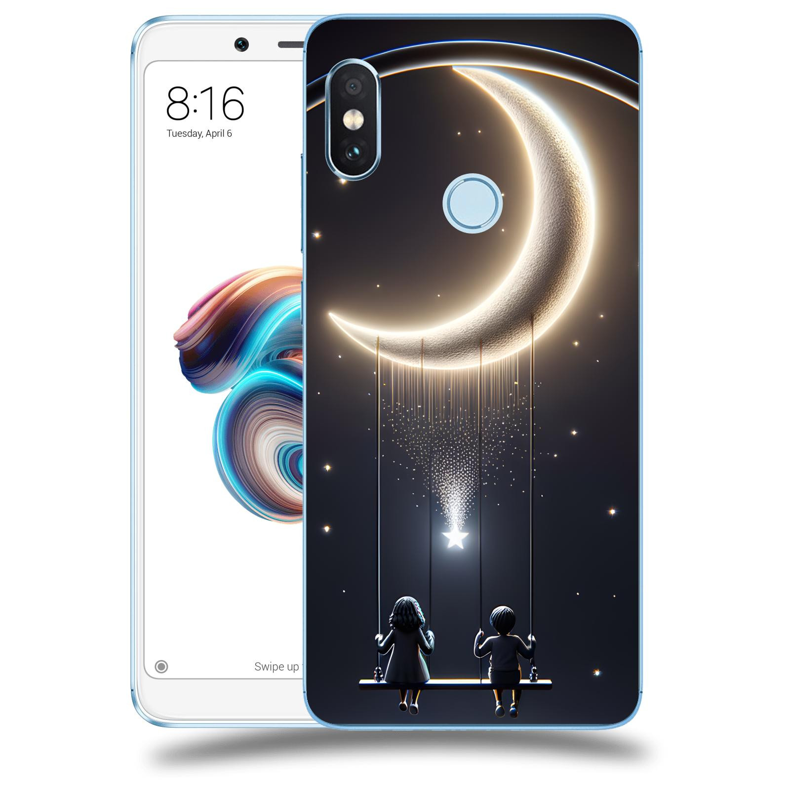 ACOVER Kryt na mobil Xiaomi Redmi Note 5 Global - Love on the Moon 2